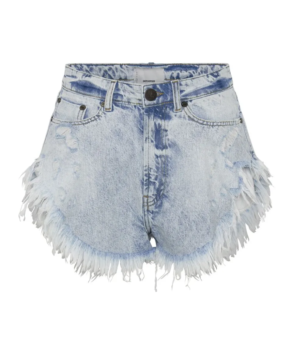 Denim Shorts|ONE TEASPOON Scout High Waist Flippy Denim Shorts