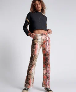 Denim Jeans|ONE TEASPOON Serpent Charlie Slim High Waist Flared Jeans