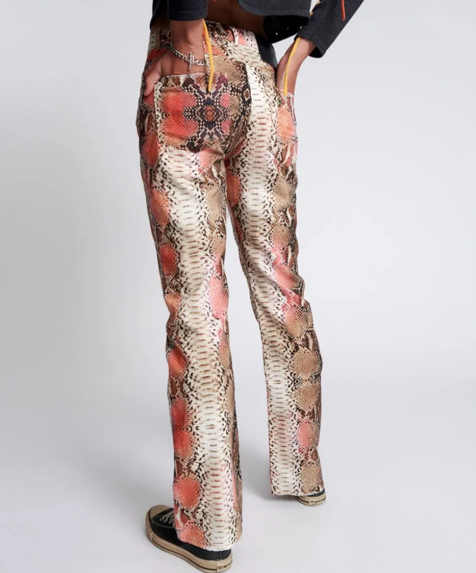 Denim Jeans|ONE TEASPOON Serpent Charlie Slim High Waist Flared Jeans