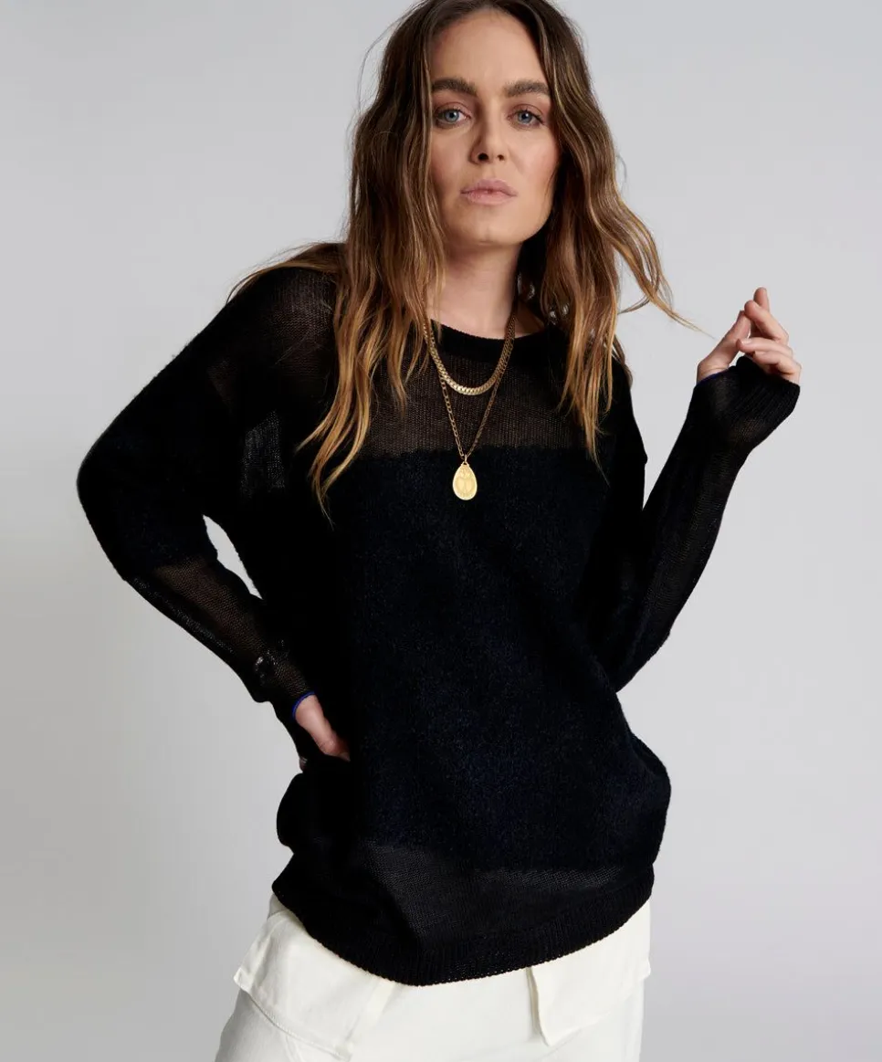 Knitwear|ONE TEASPOON Shattered Crew Knit Sweater