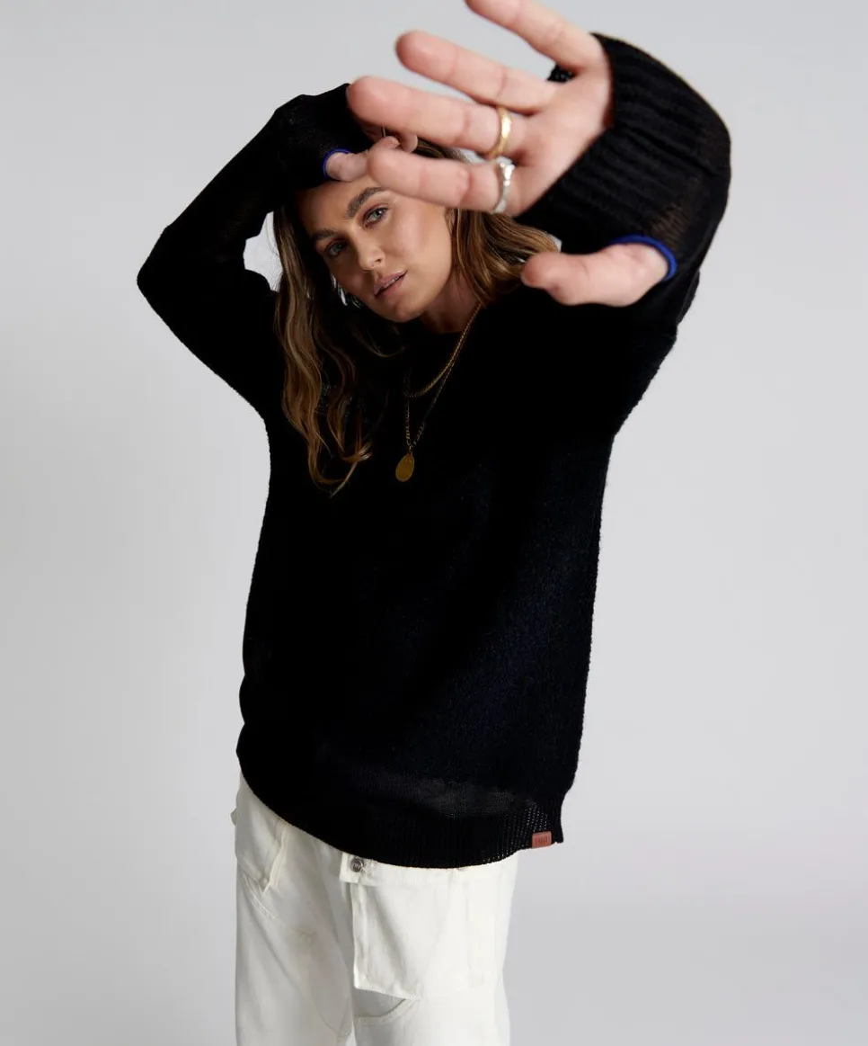 Knitwear|ONE TEASPOON Shattered Crew Knit Sweater