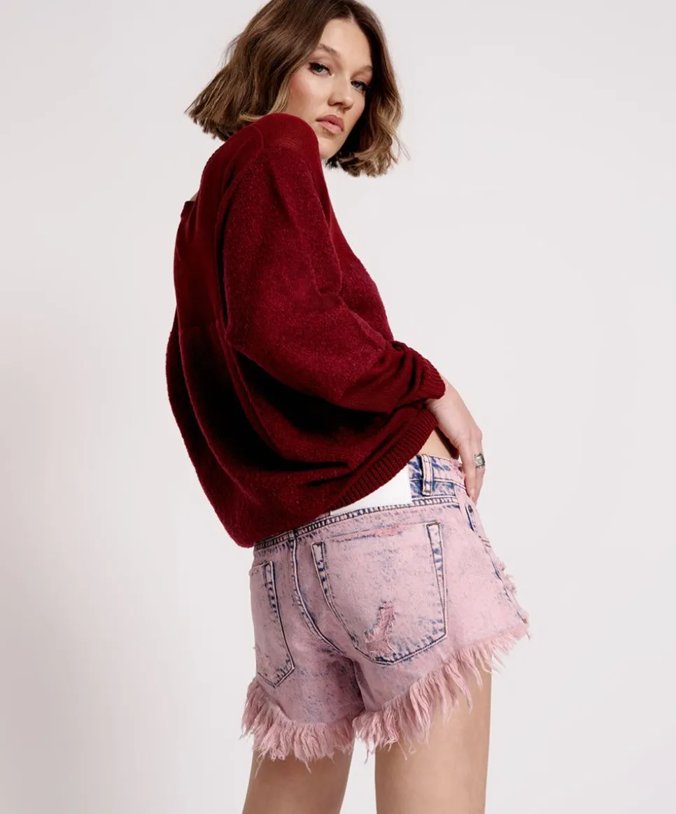 Knitwear|ONE TEASPOON Shattered Crew Knit Sweater