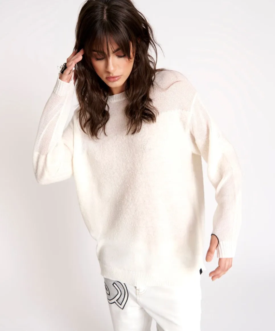 Knitwear|ONE TEASPOON Shattered Crew Knit Sweater