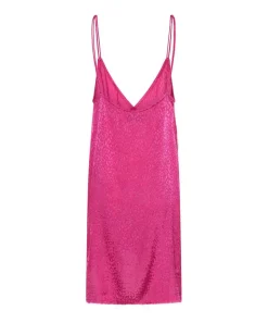 Mini Dresses|ONE TEASPOON Shocking Pink Jacquard Slip Dress