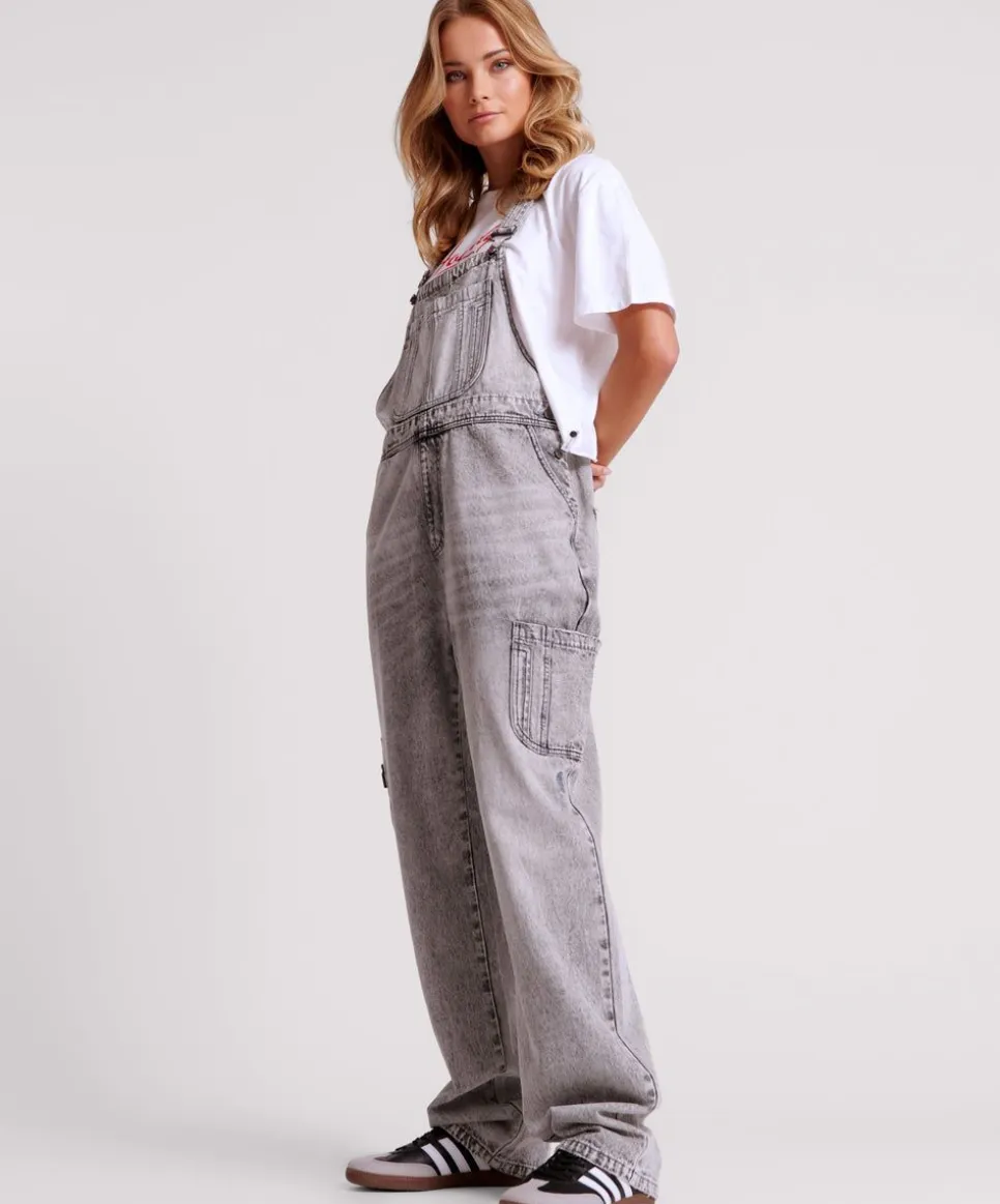 Denim Jumpsuits|ONE TEASPOON Slate Acid Stanton St Denim Overalls