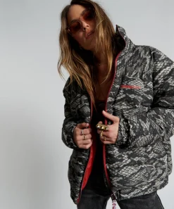 Puffa Jackets|ONE TEASPOON Snaked Dirtee Love Puffa Jacket