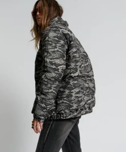 Puffa Jackets|ONE TEASPOON Snaked Dirtee Love Puffa Jacket