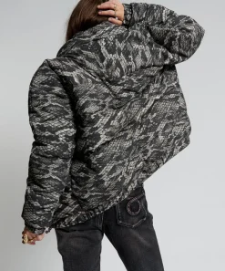 Puffa Jackets|ONE TEASPOON Snaked Dirtee Love Puffa Jacket
