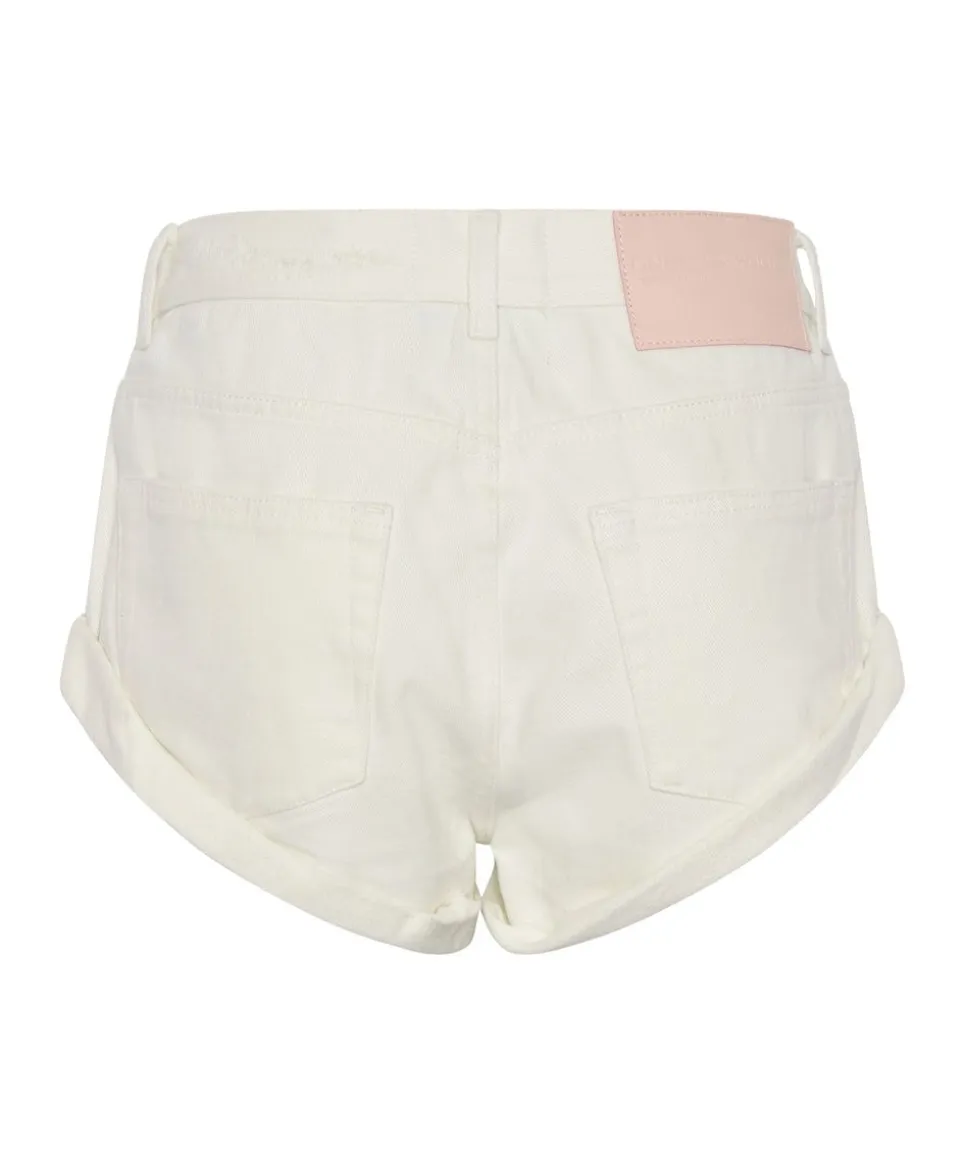 Denim Shorts|ONE TEASPOON Soft White Bandits Low Waist Denim Shorts