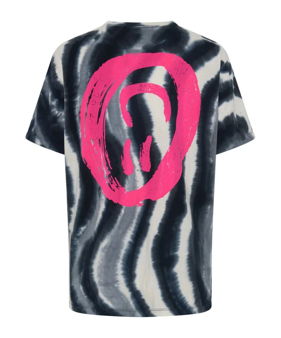 Organic Tees|ONE TEASPOON Solar Storm Hand Printed Organic Crew Tee