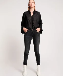 Denim Jeans|ONE TEASPOON Sonic Black Freebirds Ii Low Waist Skinny Jeans