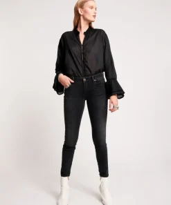 Denim Jeans|ONE TEASPOON Sonic Black Freebirds Ii Low Waist Skinny Jeans