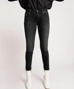 Denim Jeans|ONE TEASPOON Sonic Black Freebirds Ii Low Waist Skinny Jeans