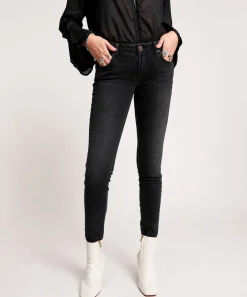 Denim Jeans|ONE TEASPOON Sonic Black Freebirds Ii Low Waist Skinny Jeans