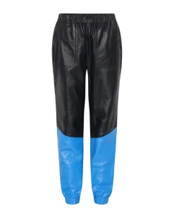 Bottoms|ONE TEASPOON Stand By Leather Track Pants