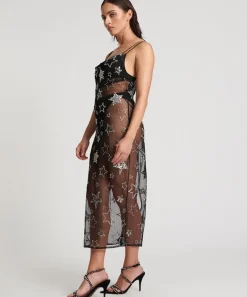 Midi & Maxi Dresses|ONE TEASPOON Stellar All Star Hand Beaded Slip Dress