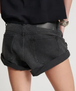 Denim Shorts|ONE TEASPOON Storm Grey Bandits Low Waist Denim Shorts