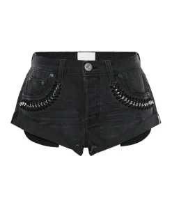 Denim Shorts|ONE TEASPOON Storm Grey Bandits Low Waist Denim Shorts
