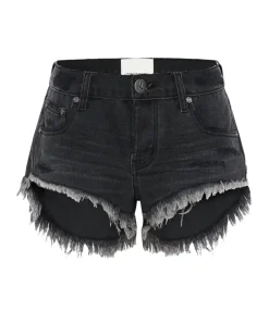 Denim Shorts|ONE TEASPOON Storm Grey Bonitas Low Waist Denim Shorts