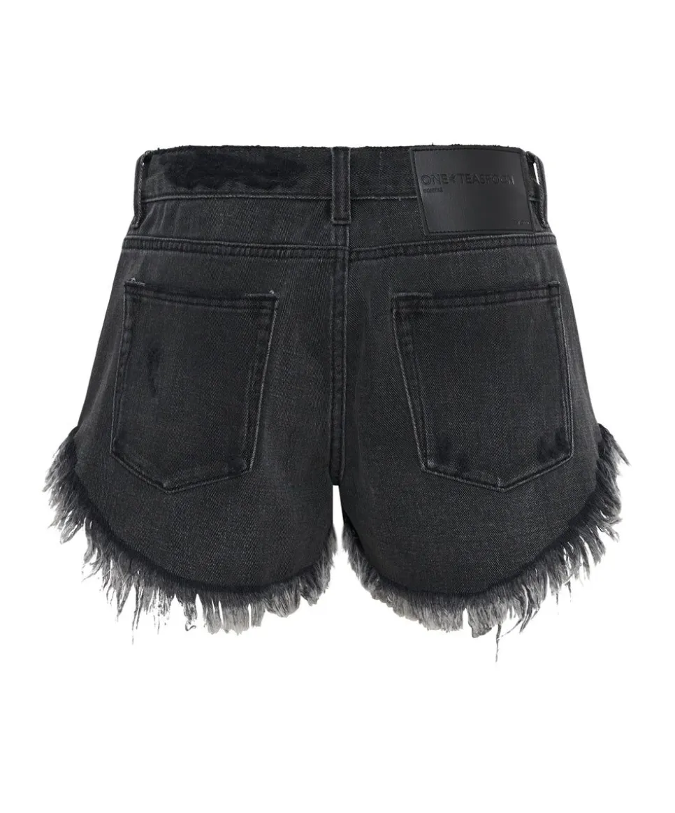 Denim Shorts|ONE TEASPOON Storm Grey Bonitas Low Waist Denim Shorts