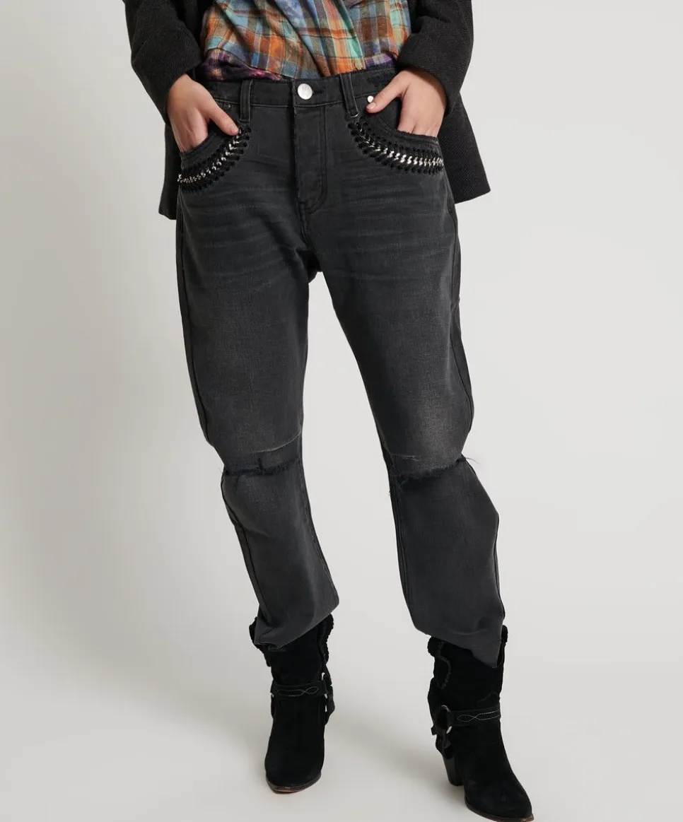 Denim Jeans|ONE TEASPOON Storm Grey Saints Boyfriend Jeans