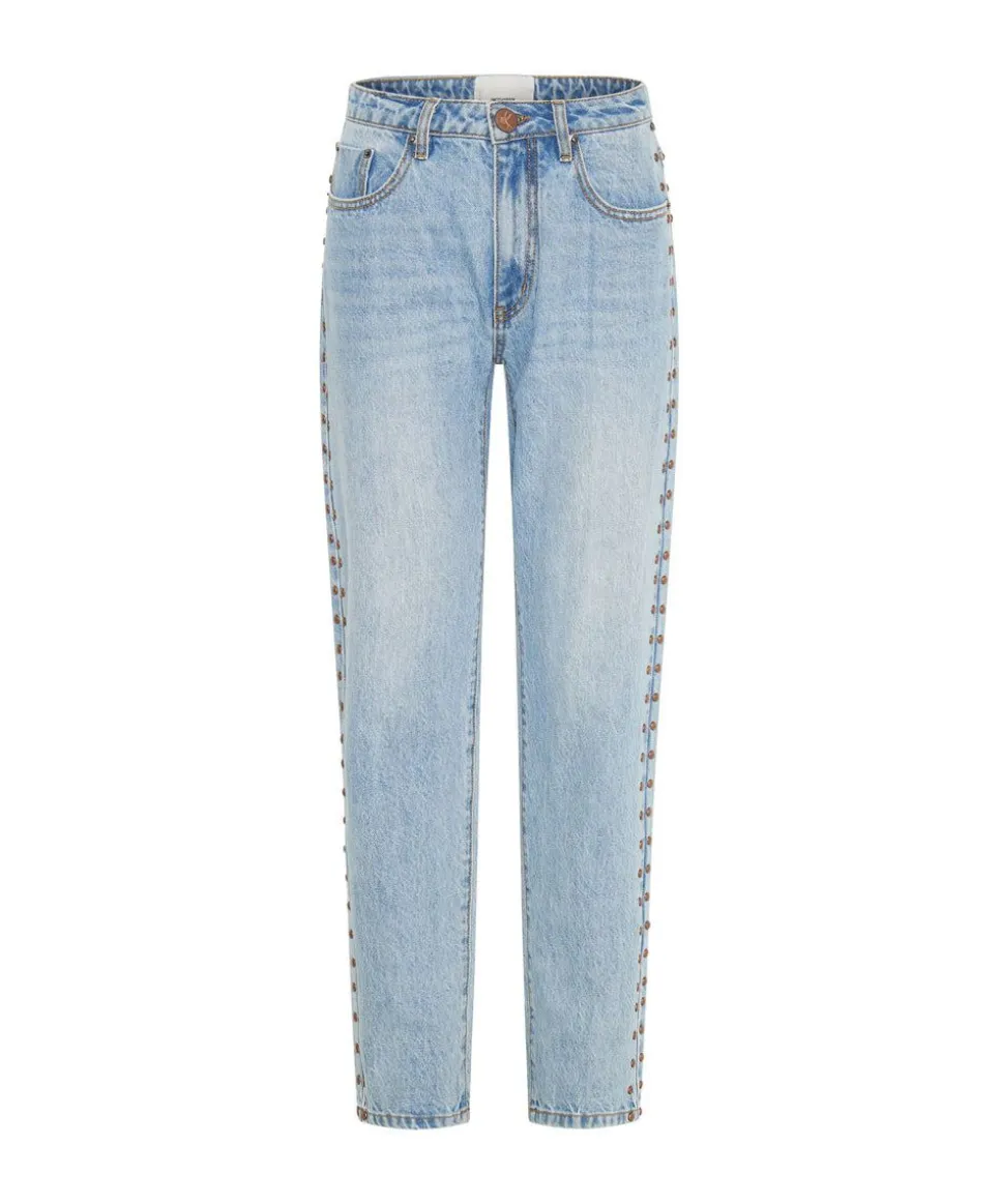 Denim Jeans|ONE TEASPOON Studded High Waist Awesome Baggies Denim Jeans