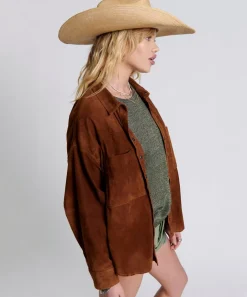 Tops|ONE TEASPOON Suede Daria Shacket