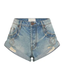 Denim Shorts|ONE TEASPOON Sunbleach Blue Bandits Low Waist Shorts