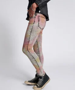 Denim Jeans|ONE TEASPOON Sunset Acid Freebirds Ii Low Waist Skinny Jeans