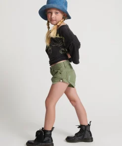 Clothing|ONE TEASPOON Super Khaki Kids Bandit Denim Shorts