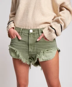 Denim Shorts|ONE TEASPOON Super Khaki Rollers Denim Shorts