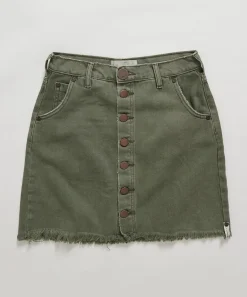 Denim Skirts|ONE TEASPOON Super Khaki Viper High Waist Skirt
