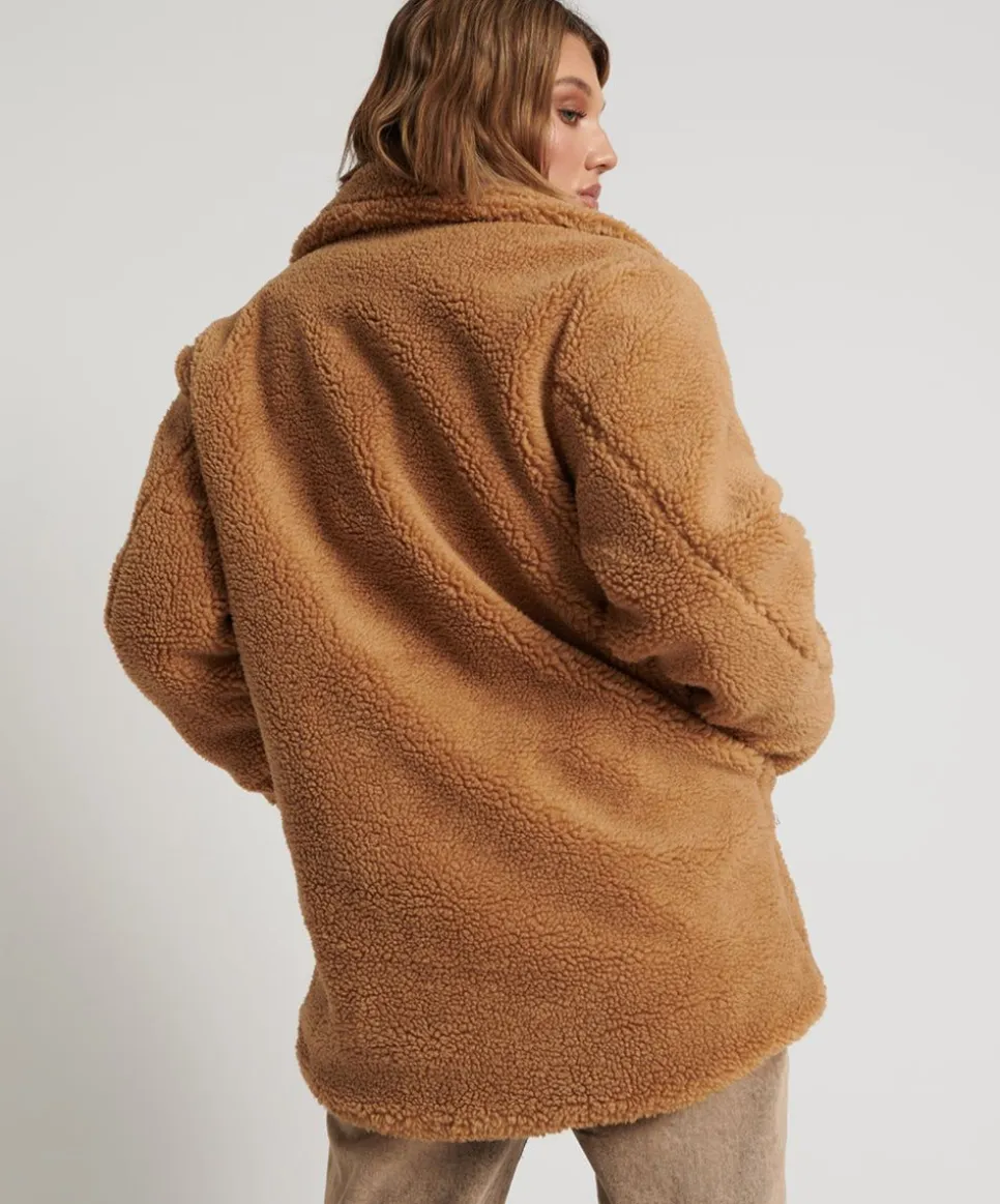 Jackets|ONE TEASPOON Tan Teddy Coat