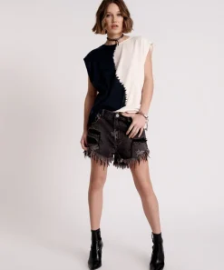 Denim Shorts|ONE TEASPOON The Bower Outlaws Mid Length Denim Shorts