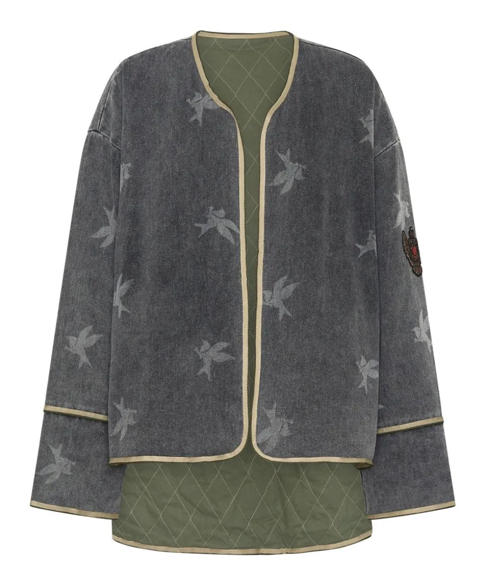 Jackets|ONE TEASPOON The Bower Reversible Quilted Denim Jacket