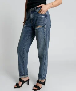 Denim Jeans|ONE TEASPOON Used Blue 1982S High Waist Balloon Jeans