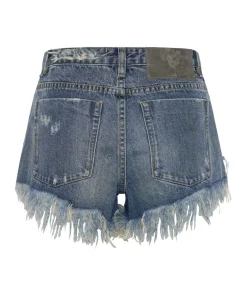 Denim Shorts|ONE TEASPOON Used Blue The One Fitted Cheeky Denim Shorts