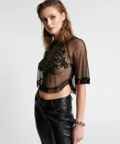 Tops|ONE TEASPOON Vanity Razzle Dazzle Sequin Top