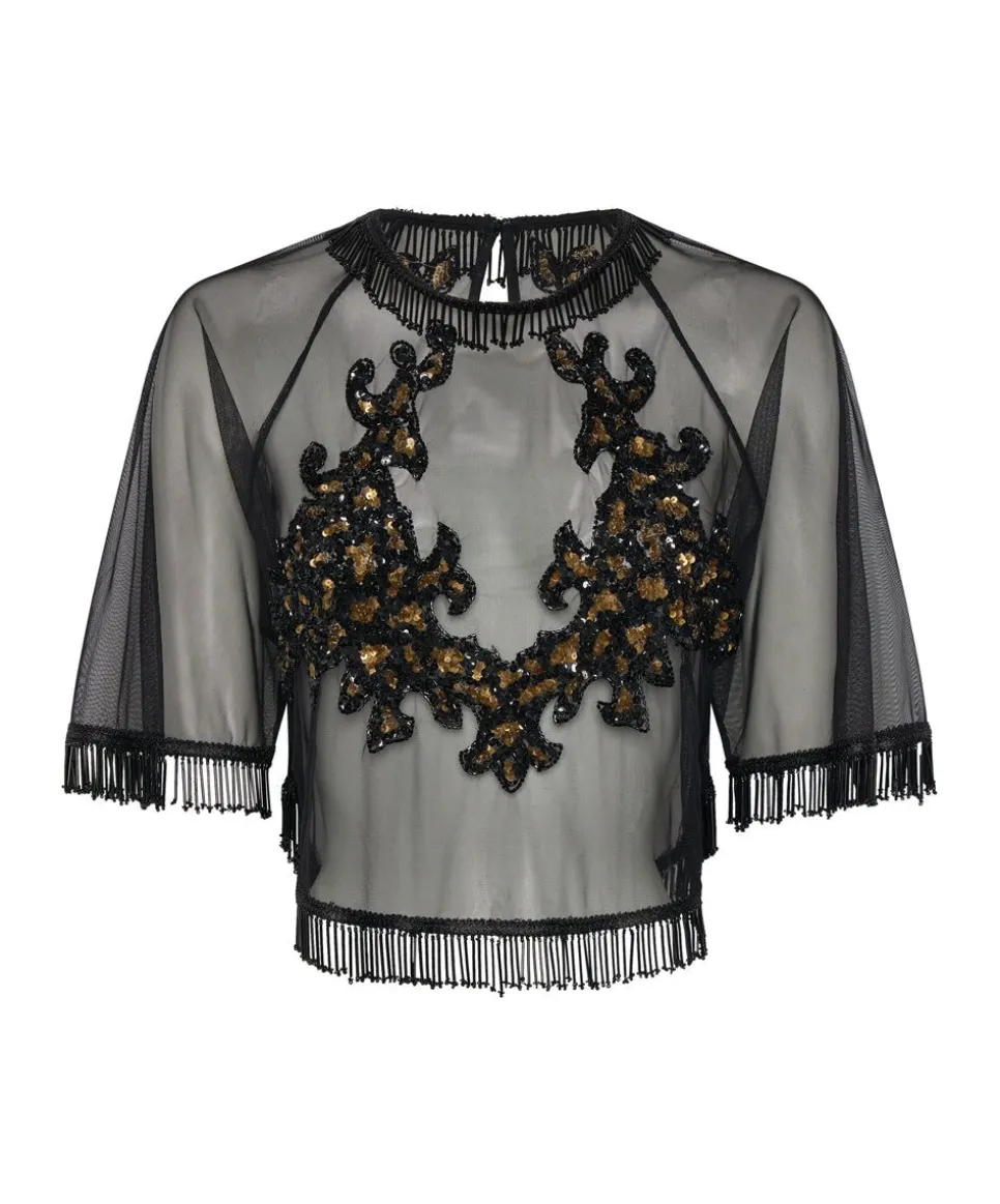Tops|ONE TEASPOON Vanity Razzle Dazzle Sequin Top