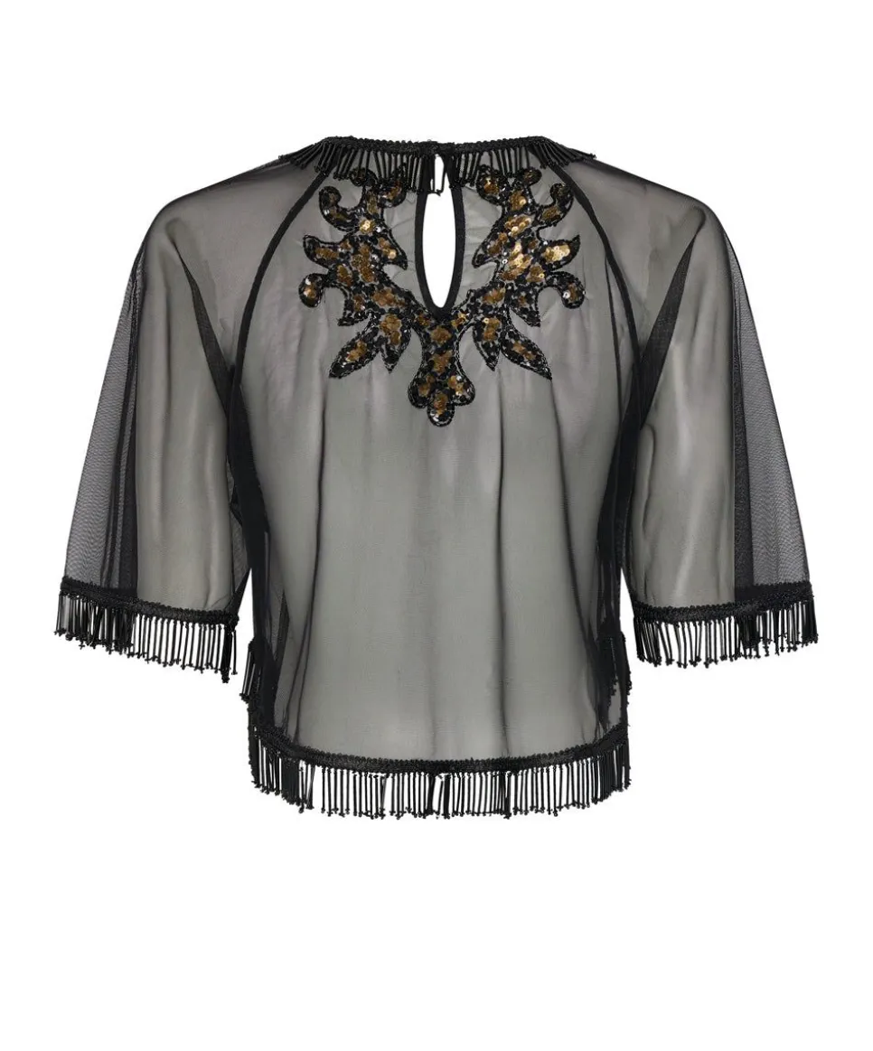 Tops|ONE TEASPOON Vanity Razzle Dazzle Sequin Top