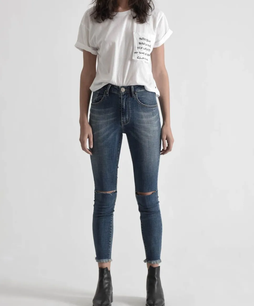 Denim Jeans|ONE TEASPOON Vintage Indigo High Waist Freebirds Ii