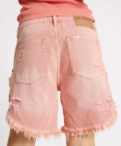 Denim Shorts|ONE TEASPOON Vintage Red Frankies Long Length Shorts