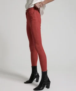 Denim Jeans|ONE TEASPOON Viona Red Freebirds Ii Super High Waist Skinny Jeans