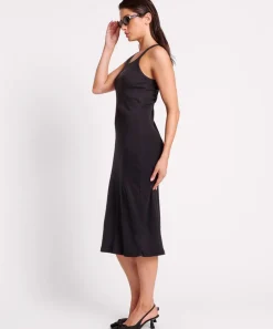 Midi & Maxi Dresses|ONE TEASPOON Washed Black Rib Singlet Dress