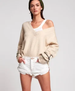 Denim Shorts|ONE TEASPOON White Beauty Bandits Denim Shorts