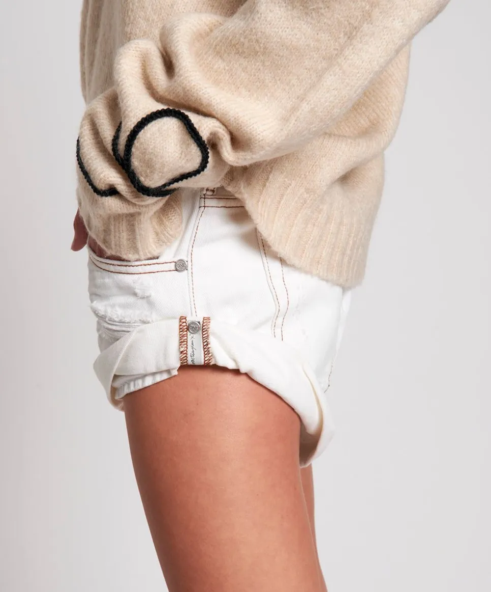 Denim Shorts|ONE TEASPOON White Beauty Bandits Denim Shorts