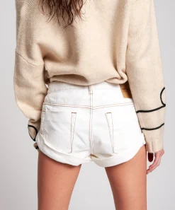 Denim Shorts|ONE TEASPOON White Beauty Bandits Denim Shorts
