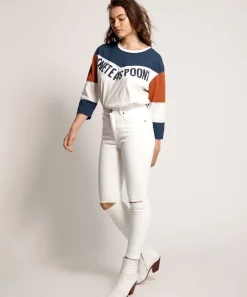 Denim Jeans|ONE TEASPOON White Freebirds Ii Super High Waist Skinny Jeans