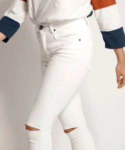 Denim Jeans|ONE TEASPOON White Freebirds Ii Super High Waist Skinny Jeans