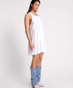 Mini Dresses|ONE TEASPOON White Laced Charleston Tiered Dress